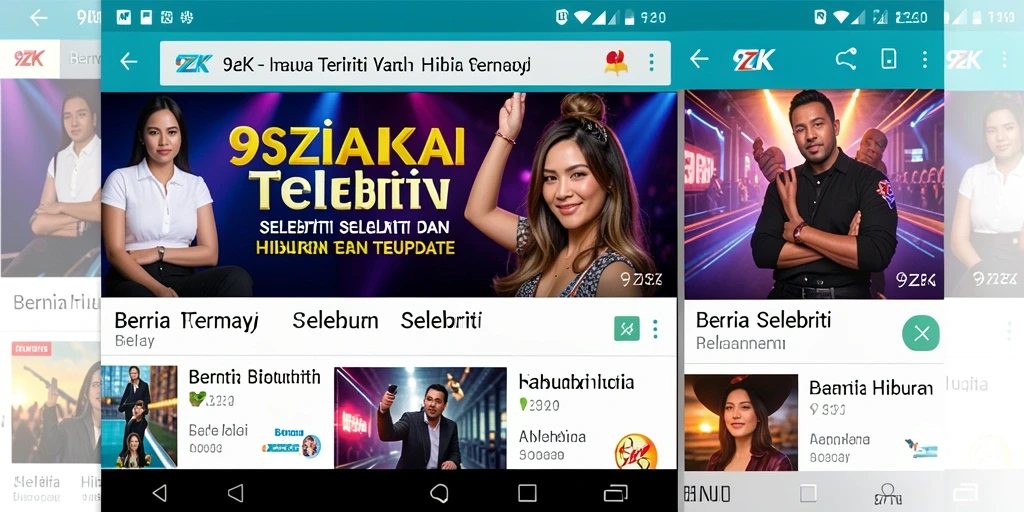 Tampilan antarmuka aplikasi 9ZK yang menarik dan informatif.