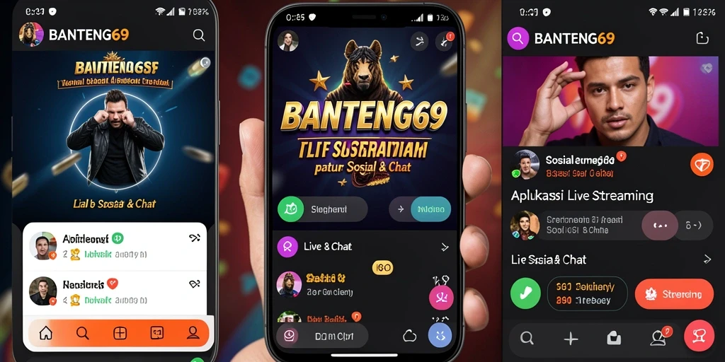 Antarmuka pengguna BANTENG69 yang menarik saat Live Streaming.