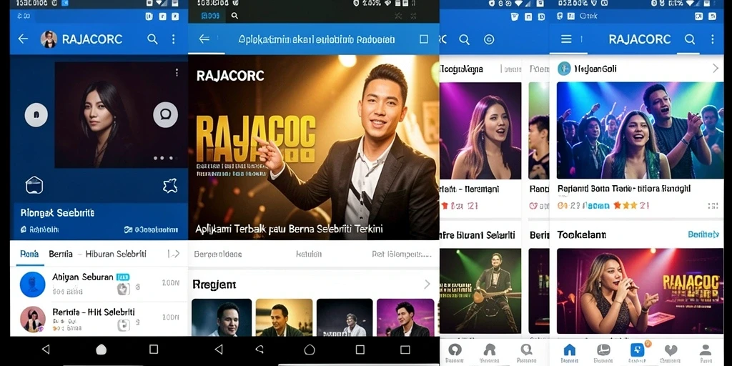 Tampilan antarmuka RAJACORC yang modern dan informatif.