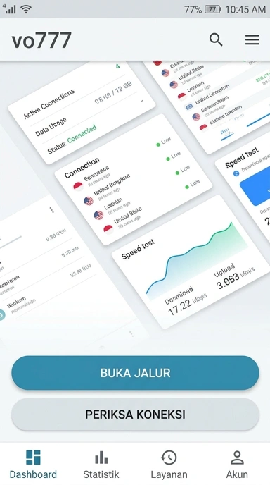 Tampilan link alternatif vo777